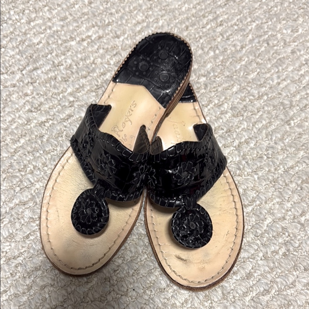 Jack Rogers Black Sandals